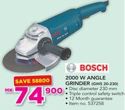 Bosch 2000W Angle Grinder GWS20-230