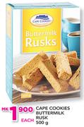 Cape Cookies Buttermilk Rusk-500g