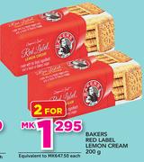 Bakers Red Label Lemon Cream-2x200g