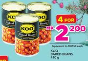 Koo Baked Beans-4x410g