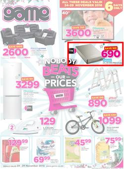 Game Zambia Stores (24 Nov - 29 Nov 2016), page 1