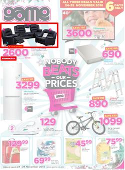 Game Zambia Stores (24 Nov - 29 Nov 2016), page 1