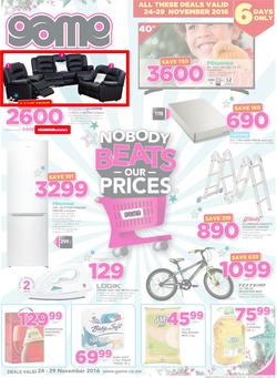 Game Zambia Stores (24 Nov - 29 Nov 2016), page 1