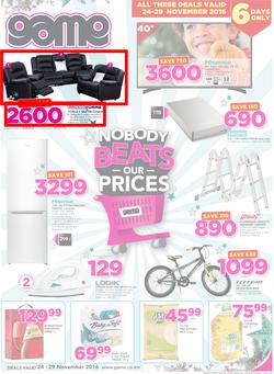 Game Zambia Stores (24 Nov - 29 Nov 2016), page 1