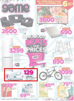 Game Zambia Stores (24 Nov - 29 Nov 2016), page 1