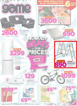 Game Zambia Stores (24 Nov - 29 Nov 2016), page 1