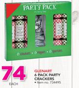 Glenart 6 Pack Party Crackers-Each