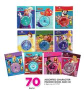 Assorted Character Padded Book And CD-Each