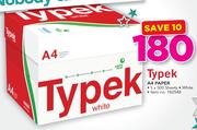 Typek A4 White Paper (5x500 Sheets)