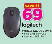 Logitech Wired Mouse M90