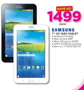 Samsung 7" 3G Tab3 Tablet-Each