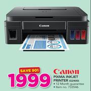 Canon Pixma Inkjet Printer G2400