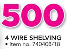 4 Wire Shelving