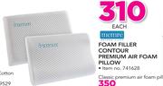 Memre Foam Filler Contour Premium Air Foam Pillow-Each