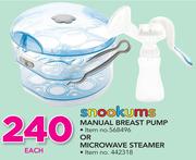 Snookums Manual Breast Pump Or Microwave Steamer-Each