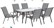 Out & About Brown 6 Seater Table 180cm