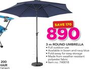 3m Round Umbrella