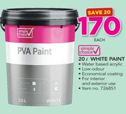 Simple Choice 20Ltr White Paint