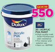 Dulux 20Ltr Acrylic PVA paint