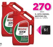 Castrol 5Ltr GTX Diesel Motor Oil-Each