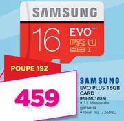 Samsung 16GB Evo Plus Card MB-MC16DA