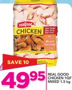 Real Good Chicken 1 QF Mixed-1.5Kg