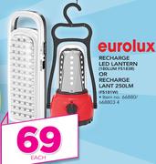 Eurolux Recharge LED Lantern 180LYM FS183R Or Recharge Lant 250LM