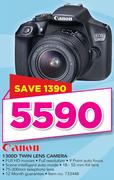 Canon 1300D Twin Lens Camera