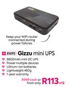 Gizzu Mini UPS