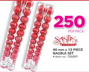 Santa's Trading 40mm x12 Piece Bauble Set-Per Pack