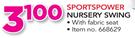 Sportspower Nursery Swing With Fabric Seat