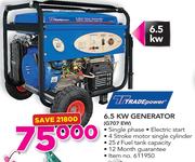 Tradepower 6.5KW Generator G707 EW