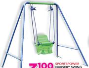 Sportspower Nursery Swing With Fabric Seat