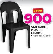 Stackable Plastic Chairs-For 2
