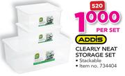 Addis Clearly Neat Storage Set-Per Set