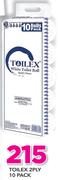 Toilex 2 Ply 10 Pack