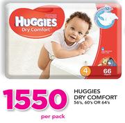 Huggies Dry Comfort 56/60/64's-Per Pack