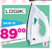 Logik 1200W Steam And Dry Iron LSI-005