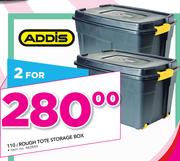 Addis 10Ltr Rough Tote Storage Box-For 2