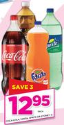 Coca-Cola, Fanta, Sprite Or Stoney-2Ltr Each