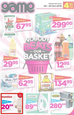 Game Botswana : Gabarone (20 Oct - 23 Oct 2016) , page 1