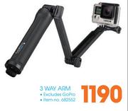 GoPro 3 Way Arm