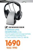 Sennheiser 4 Wireless FM Headphones R120