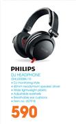 Philips Dj Headphone SHL3300Bk/10