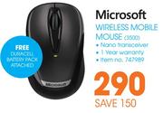 Microsoft Wireless Mobile Mouse 3500