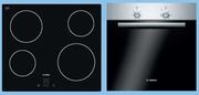 Bosch 60Cm Ceramin Hob PKE611D17E+ Multifunction Oven HBN301E2Z