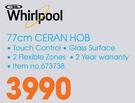 Whirlpool 77Cm Ceran Hob