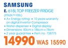Samsung 618Ltr Top Freezer Fridge RT62K7110SL