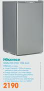 Hisense 100Ltr Stainless Steel Bar Fridge H130RS