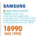 Samsung 564Ltr French Door Fridge RF67DESL.1 XFA